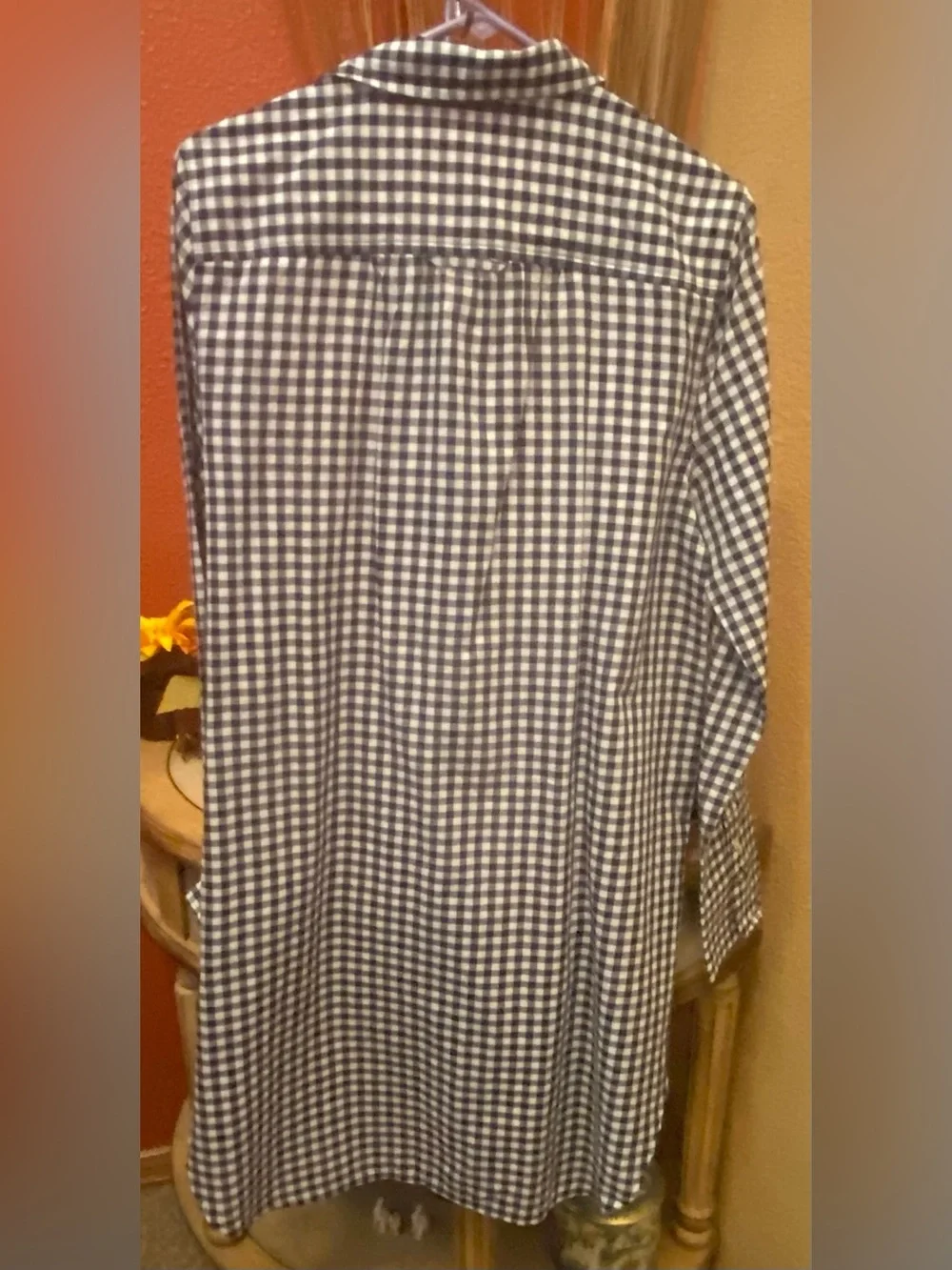 J.Crew - NEW - Gingham Cotton Voile Beach Shirt - Picture 6 of 10
